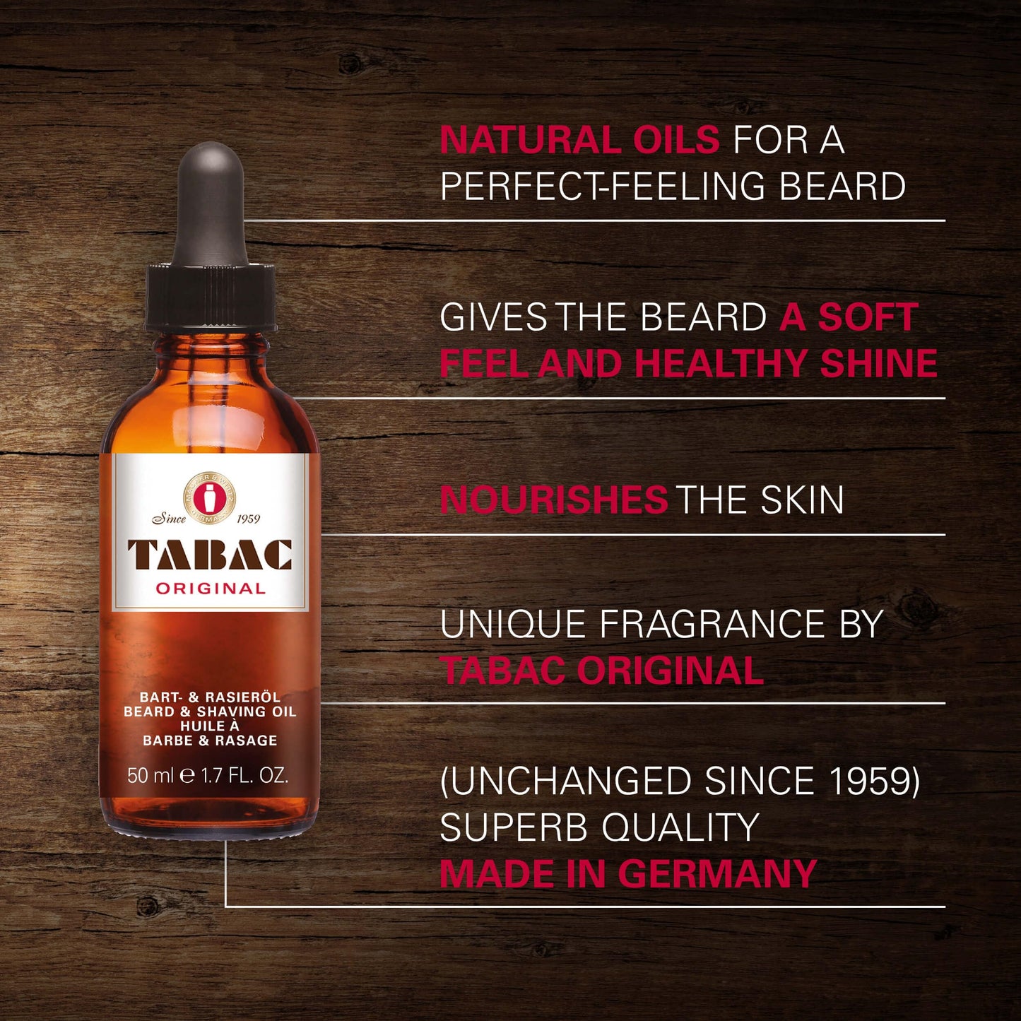 Maurer & Wirtz Tabac Beard Oil 50ml