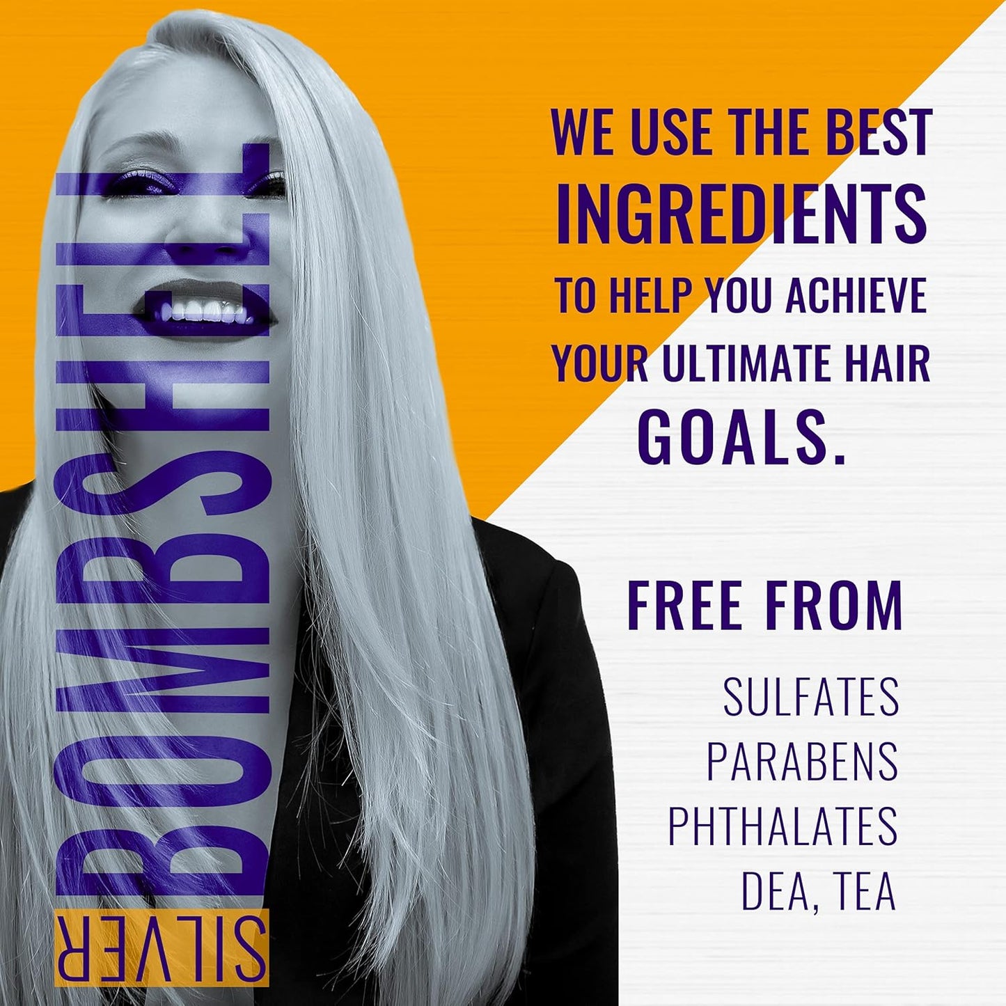 GK Hair Moisturizing Conditioner - Silver Bombshell for Blonde & Gray Hair | 10.1 fl. oz (300 ml)