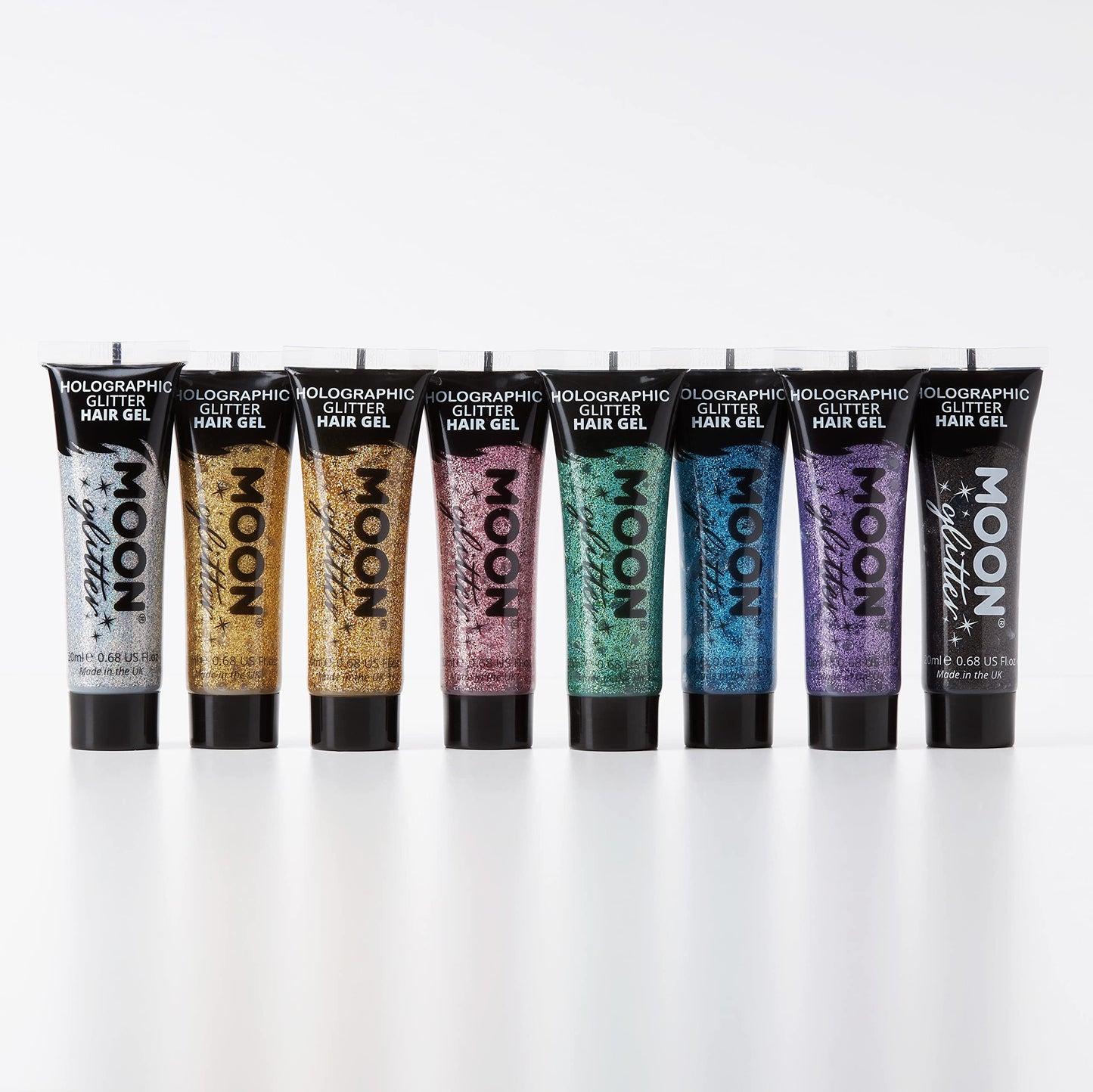 Moon Glitter Holographic Glitter Hair Gel 0.67fl oz - Set of 8
