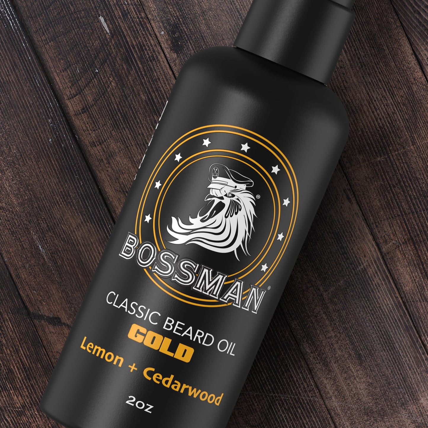 Bossman Organic Mustache & Beard Oil for Men, 2 oz – Natural Beard Moisturizer with Jojoba, Argan & Avocado Oils
