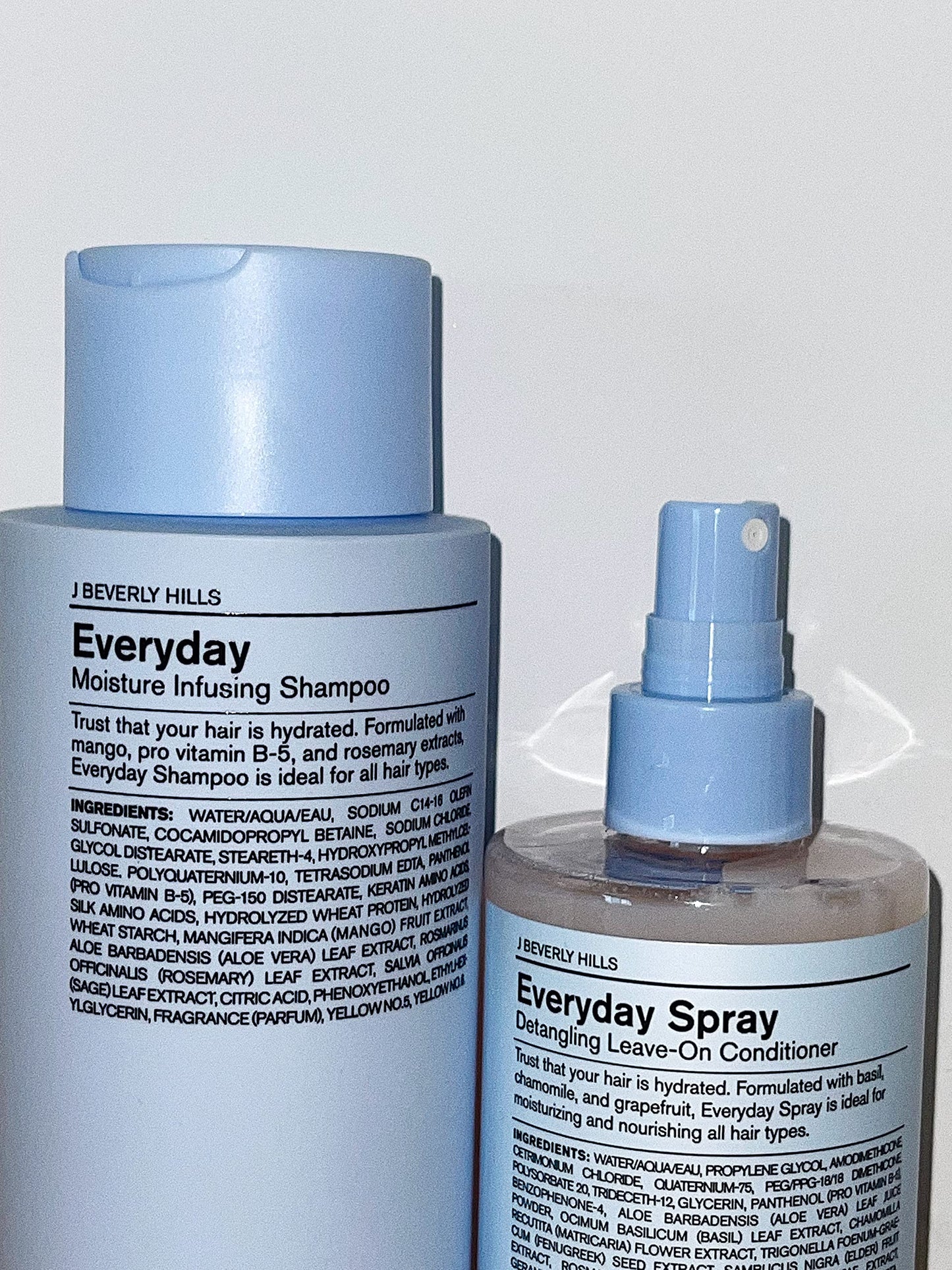 J Beverly Hills Blue Everyday Spray Leave-In Conditioner and Hair Detangler with Aloe Vera, 7 Oz