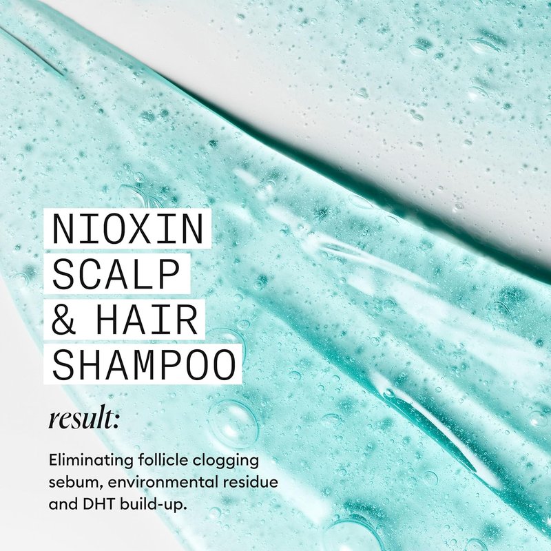 Nioxin System 3 Hair Thickening Shampoo - Nourish Colored & Damaged Hair | Strengthen with Niacinamide & Biotin | 10.1 Fl Oz