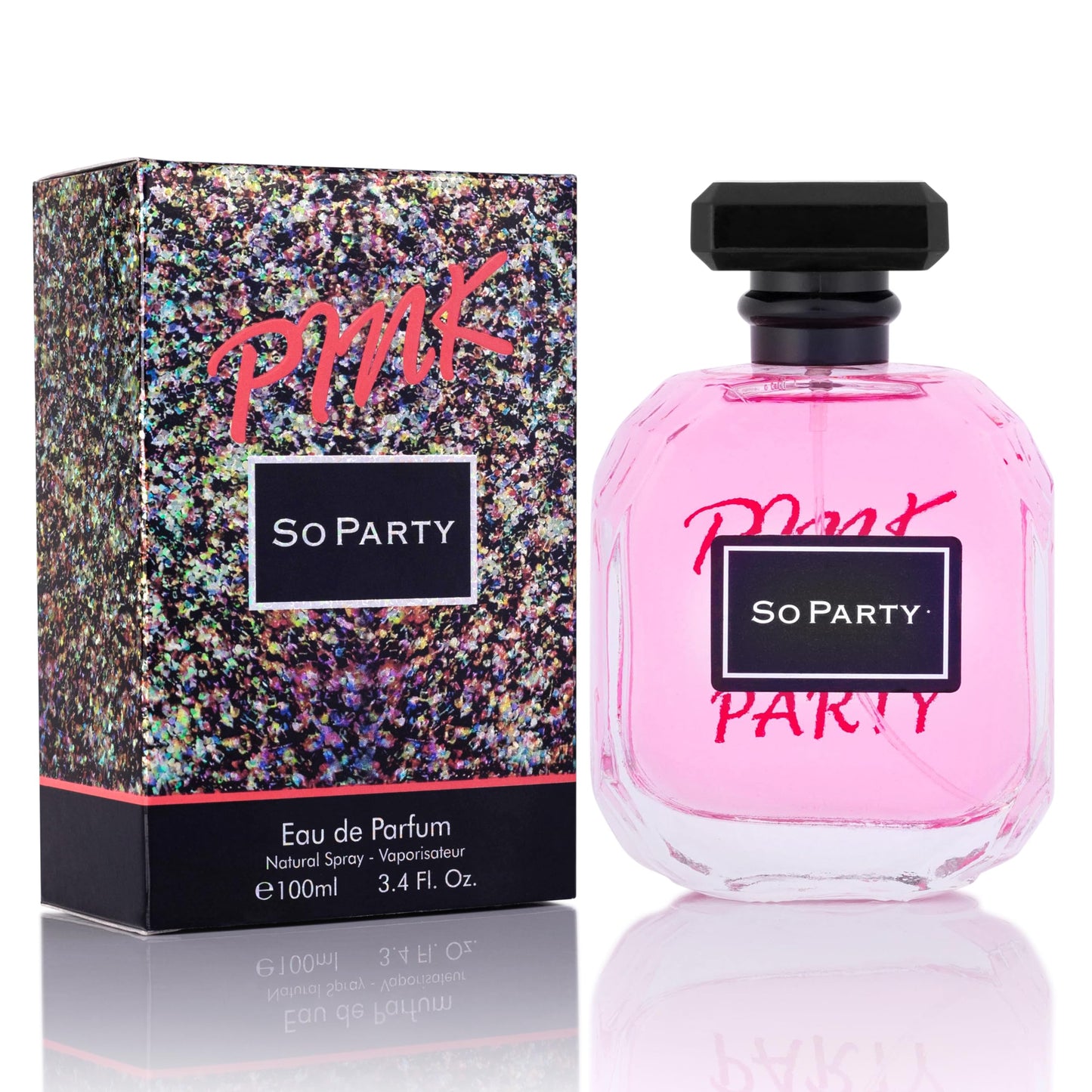 URBAN COLLECTION Pink So Party for Women Eau De Parfum 3.4 fl oz – Free of Paraben, Vegan & Cruelty-Free – Everyday Wear – Airy Lime with Hints of Sugar – Powdery Floral Base – Elegant 100ml Bottle
