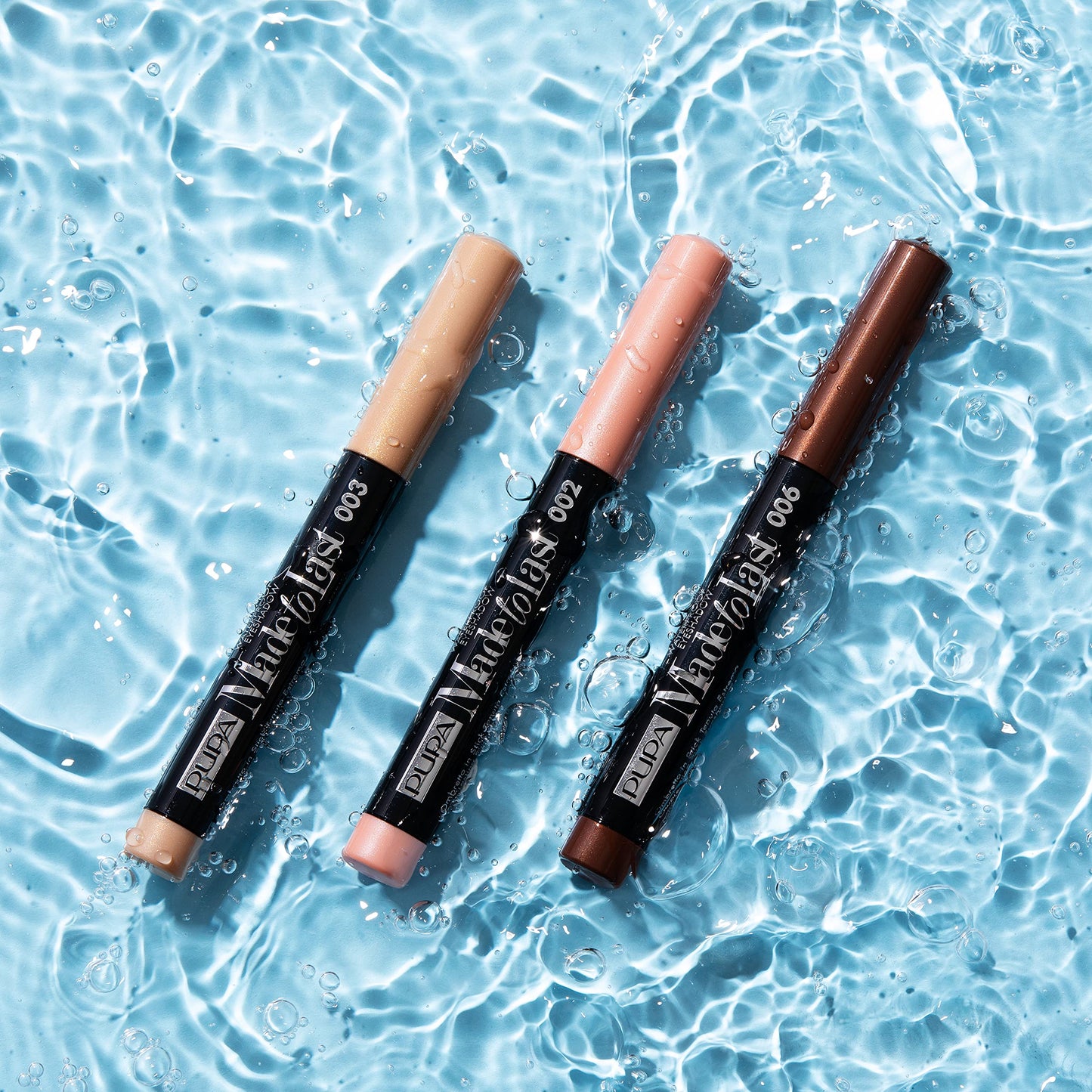 Pupa Milano Made To Last Waterproof Eyeshadow - Long Wear, Pigmented Cream Shadow Stick - Smudge Proof, Easy Blending Formula - Satin, Pearl, and Metallic Shades - 003 Nude Gold - 0.049 oz