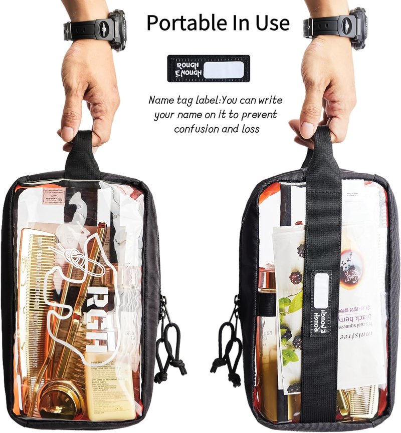 Clear Travel Toiletry Bag - Leakproof Cosmetic Organizer for Makeup & Skincare Essentials | Unisex Design