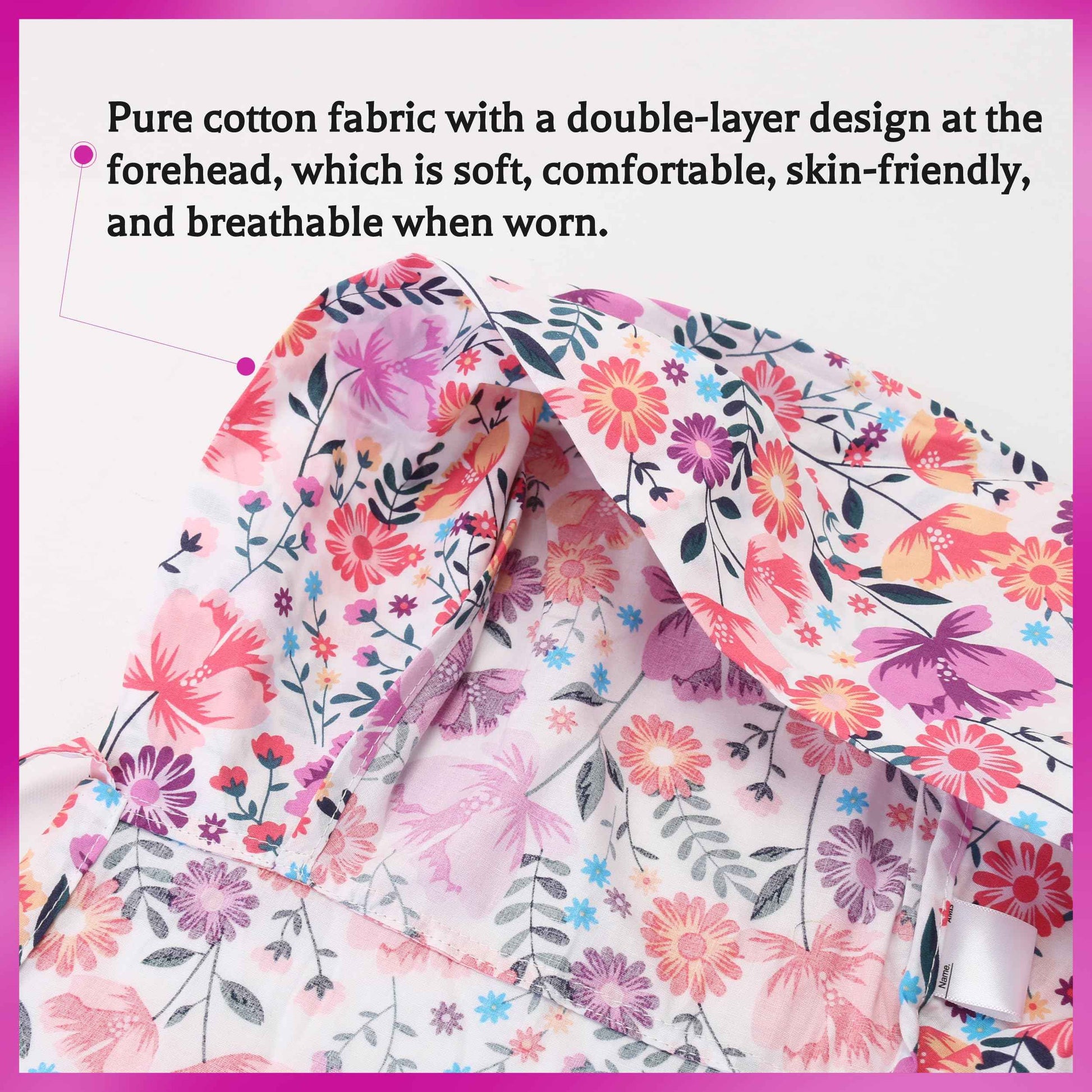 GUOER Long Hair Working Cap for Women Scrub Caps Can Store Long Hair Caps One Size (LH03C)