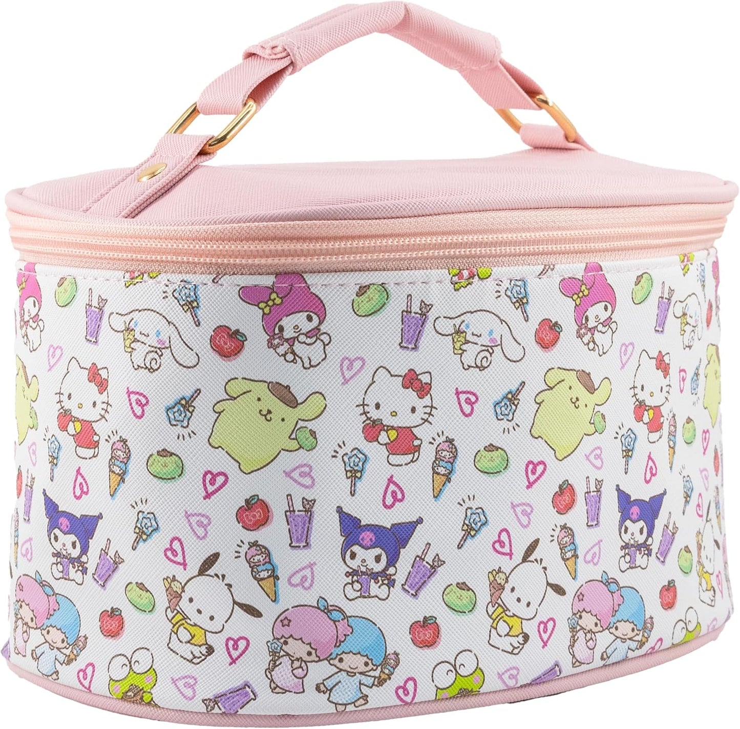 Hello Kitty Makeup Bag - Cute Travel Toiletry Organizer for Women & Girls | Ideal for Kids, Stylish Cosmetic Case