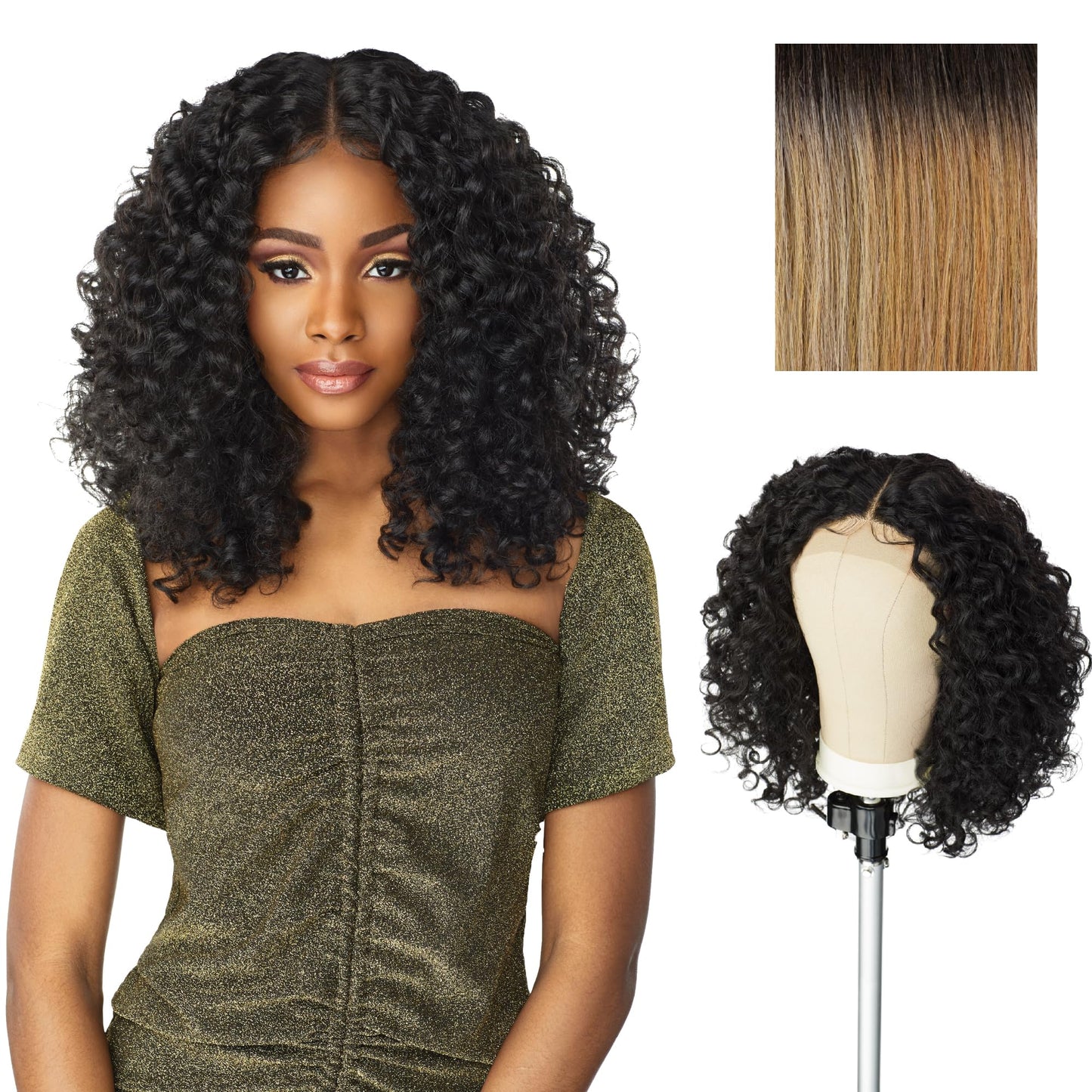 Sensationnel Butta LaceWig-Unit 5, T4/HONEYBLONDE