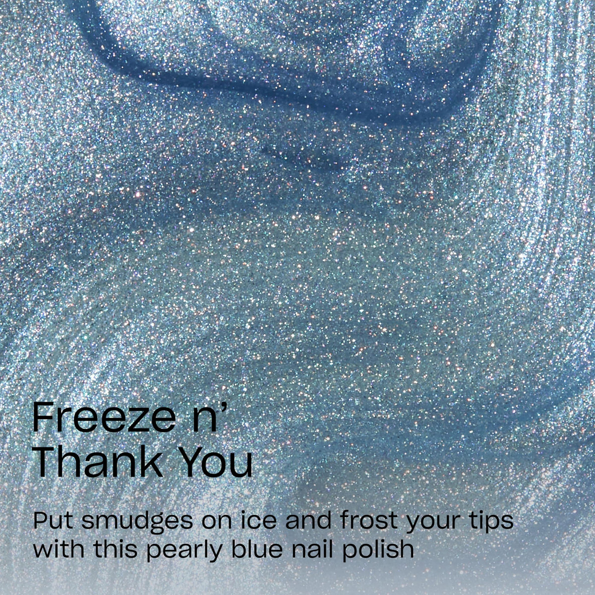 OPI RapiDry Freeze n’ Thank You | Opaque Soft Blue Metallic Quick Dry Nail Polish | Vegan, Smudge Proof, Fast Drying