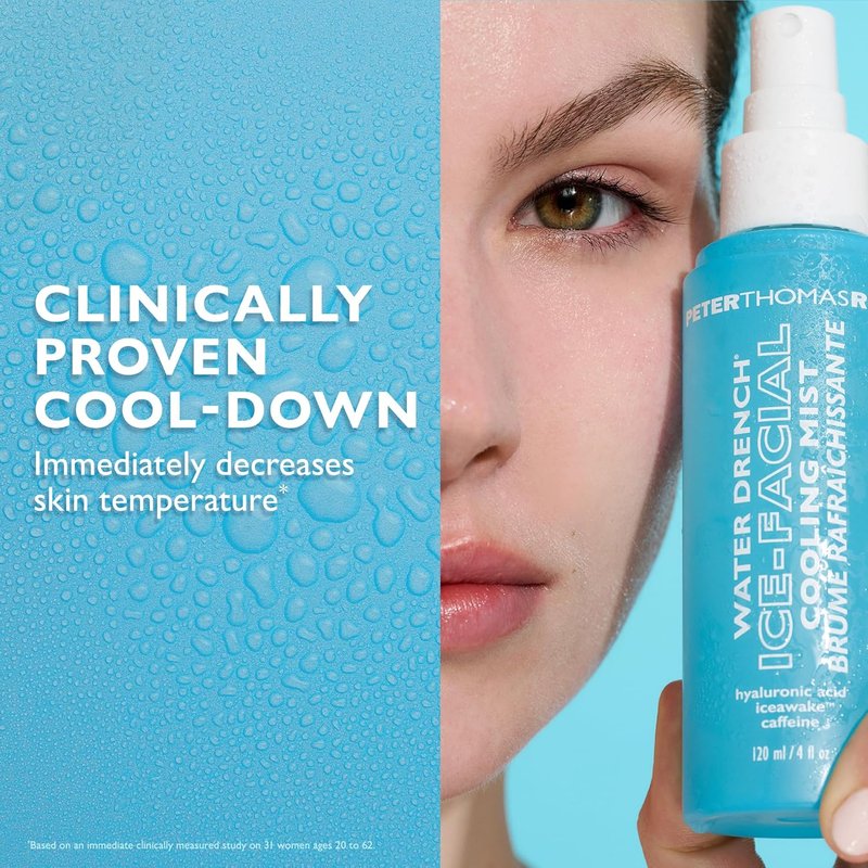Peter Thomas Roth | Water Drench Ice-Facial Cooling Mist - Hydrating Facial Spray for All Skin Types