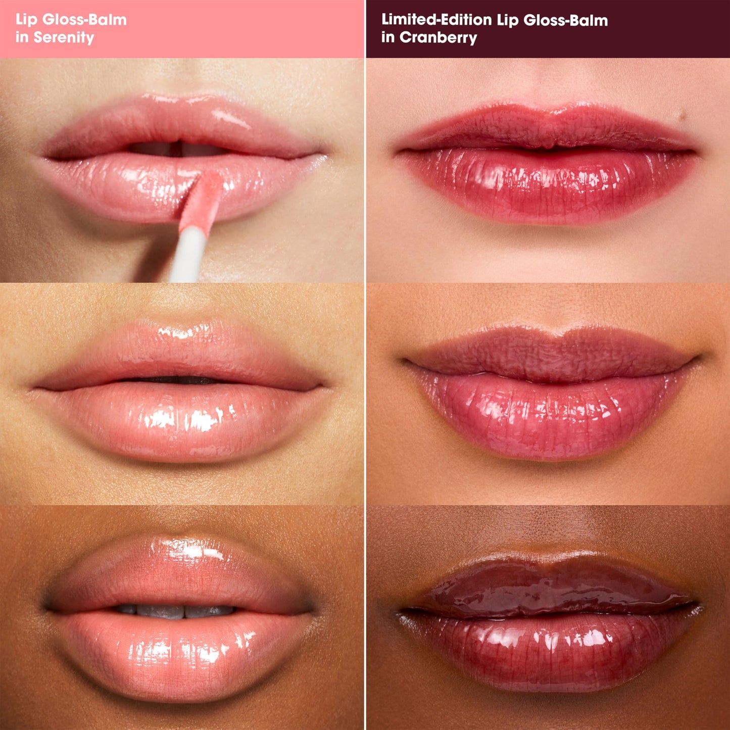 bareMinerals Mineralist Lip Gloss-Balm, Serenity & Cranberry, Vegan, Cruelty-Free & Dermatologist-Tested