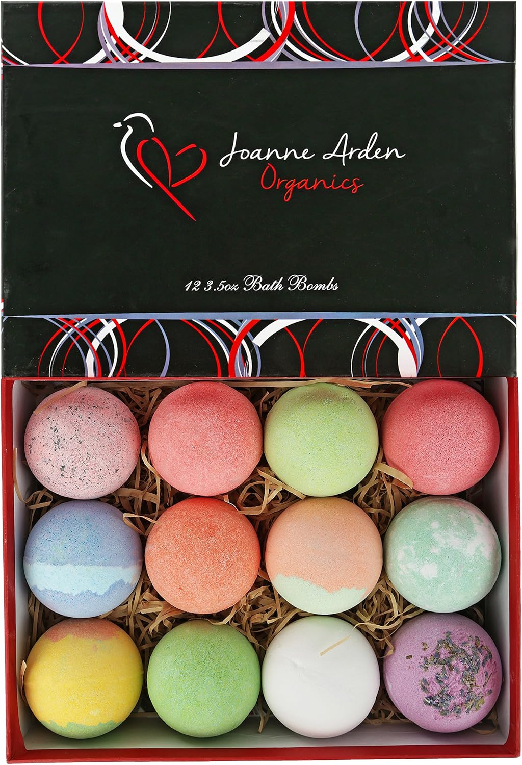 Bath Bombs Gift Set - 12 Handmade Shea Butter & Essential Oil Fizzy Bath Bombs | Perfect for Mom & Wife