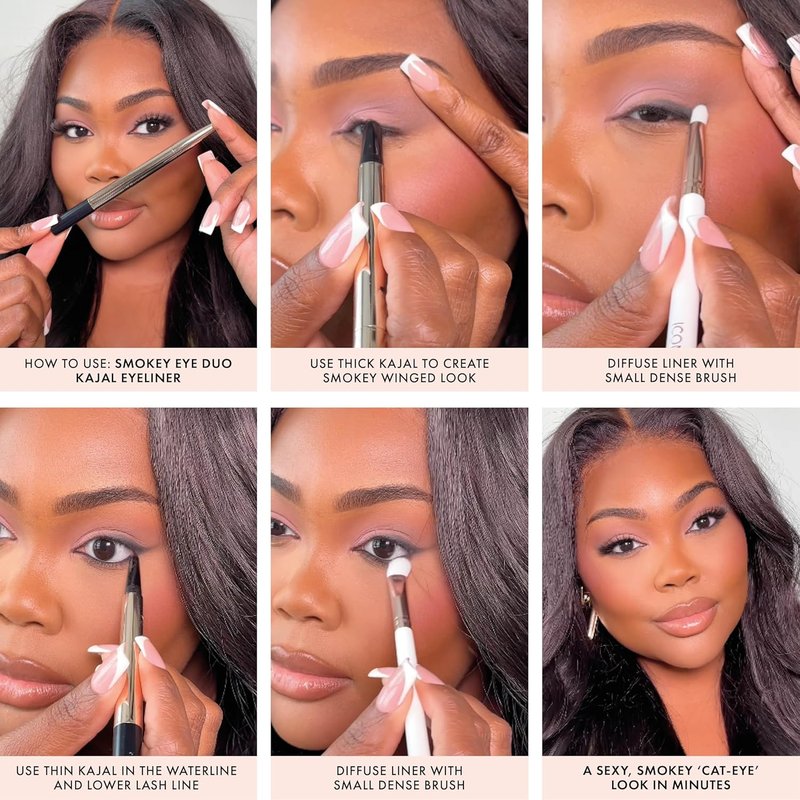Smokey Eye Duo Eyeliner - Creamy 2-in-1 Crayon, Water Resistant & Vegan | Easy to Blend