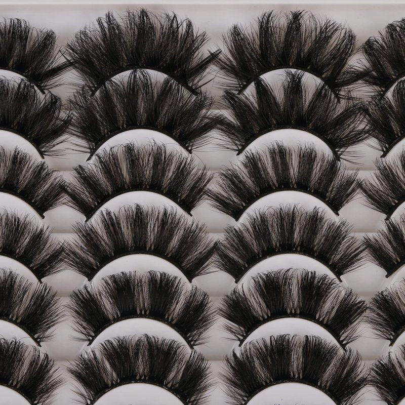 False Eyelashes 48 Pairs 6 Styles Mixed Fake Eye Lashes Bulk Wholesale Dramatic Thick 5D Wispy Strip Faux Mink Eyelashes Multipack