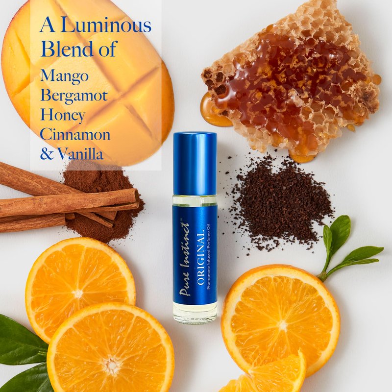 Pure Instinct Roll-On (3-Pack) - The Original Pheromone Infused Essential Oil Perfume Cologne - Unisex for Men and Women - TSA Ready