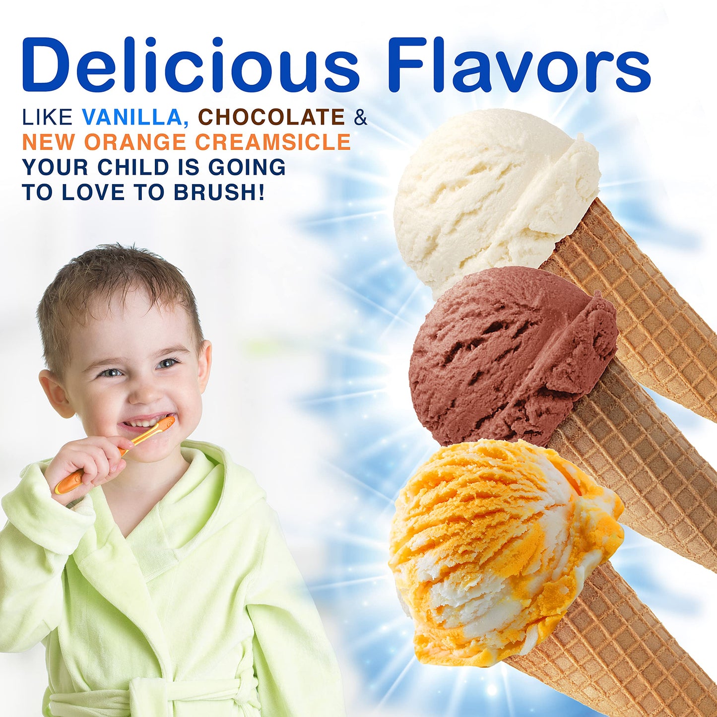 Tanner's Tasty Paste Vanilla Bling - Anticavity Fluoride Children’s Toothpaste/Great Tasting, Safe, and Effective Vanilla Flavored Toothpaste for Kids (4.2 oz.)