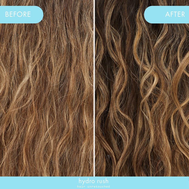 amika Hydro Rush Intense Moisture Leave-In Conditioner with Hyaluronic Acid, 200ml | for all hair types, long-lasting hydration, detangles and reduces frizz