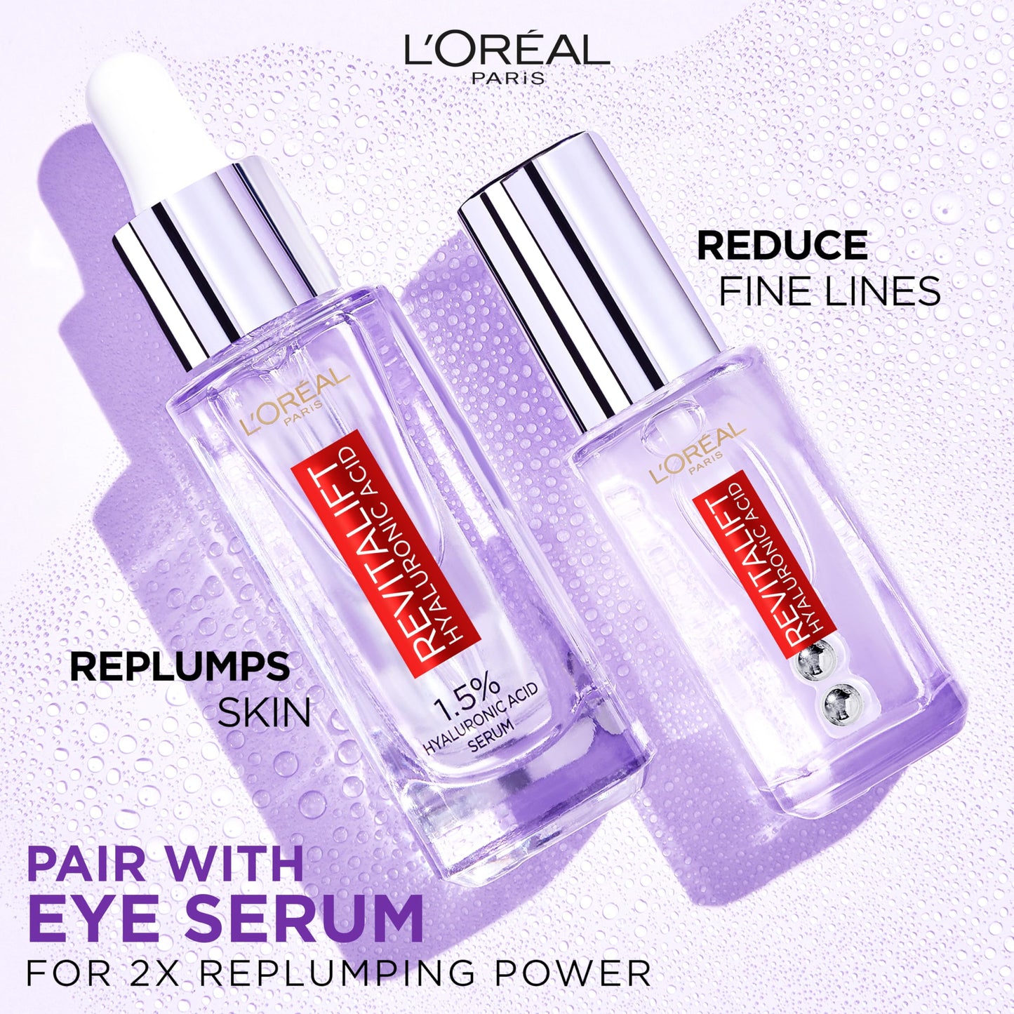 L Oreal Paris Serum Revitalift Filler [+Hyaluronic Acid], 1.5% Pure Concentrated Hyaluronic Acid Dropper Serum