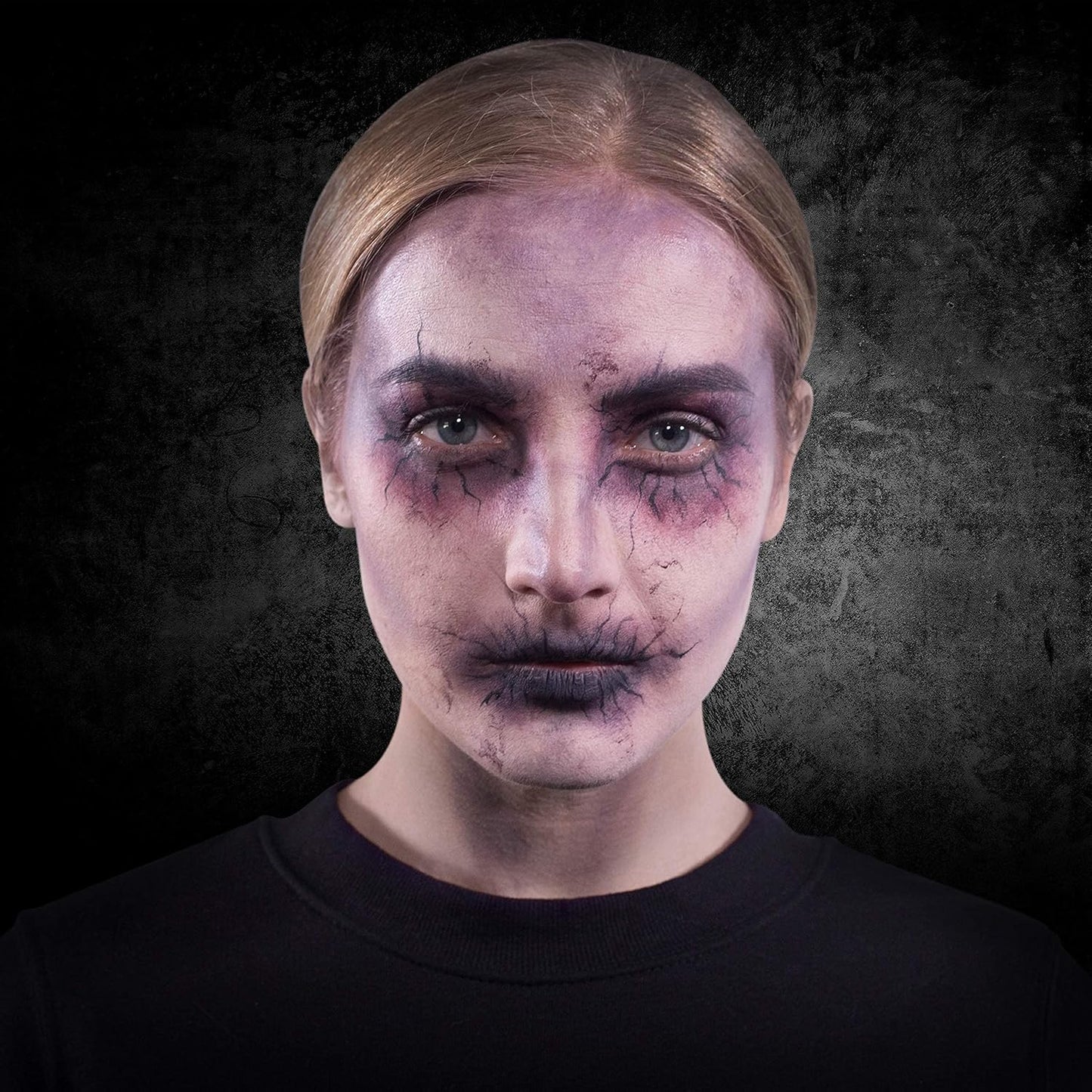 Narrative Cosmetics 12-Color Death FX Cream Palette - Waterproof Zombie & Undead SFX Makeup for Halloween, Cosplay | Quick-Drying Cream Colors