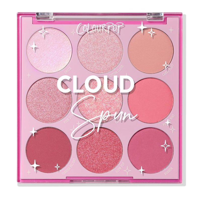 ColourPop Eyeshadow Palette - High-Pigment Eye Makeup with Matte & Glitter Finishes | Cloud Spun (0.3 oz)