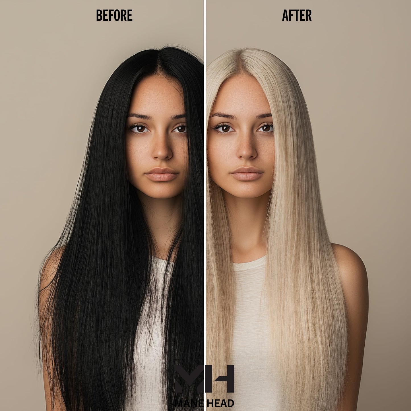MANE HEAD Blue Premium Dust-Free Bleach Powder for Hair – Anti-Yellow Formula, Up to 7 Levels of Lift, Professional Hair Lightener & Bleach Powder – 17.64 oz / 500g
