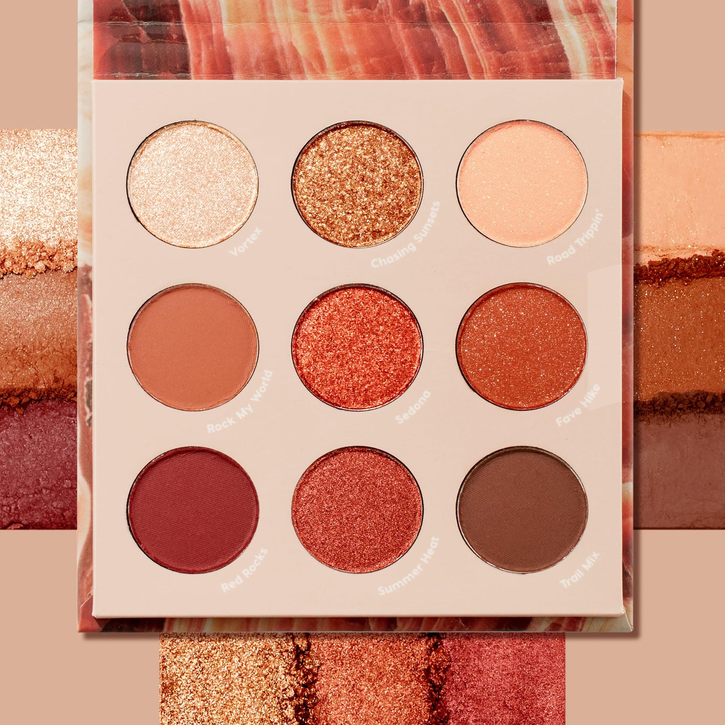ColourPop Rock On Eyeshadow Palette - Warm, Earthy Terracotta Palette with Metallic and Matte Finishes - High-Pigment Eye Makeup with a Long-Wearing Formula (0.3 oz)