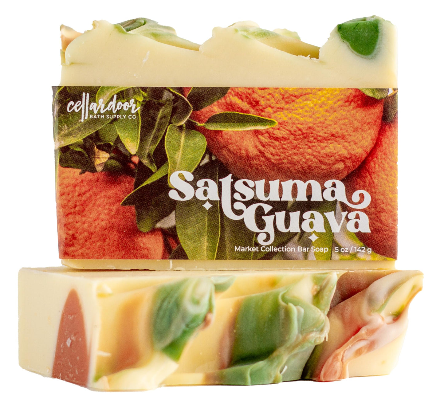 Cellar Door Bath Supply Co. Bar Soap, 3 Bar Variety Pack - Oat Milk & Honey, Ginger Fizz, Satsuma Guava
