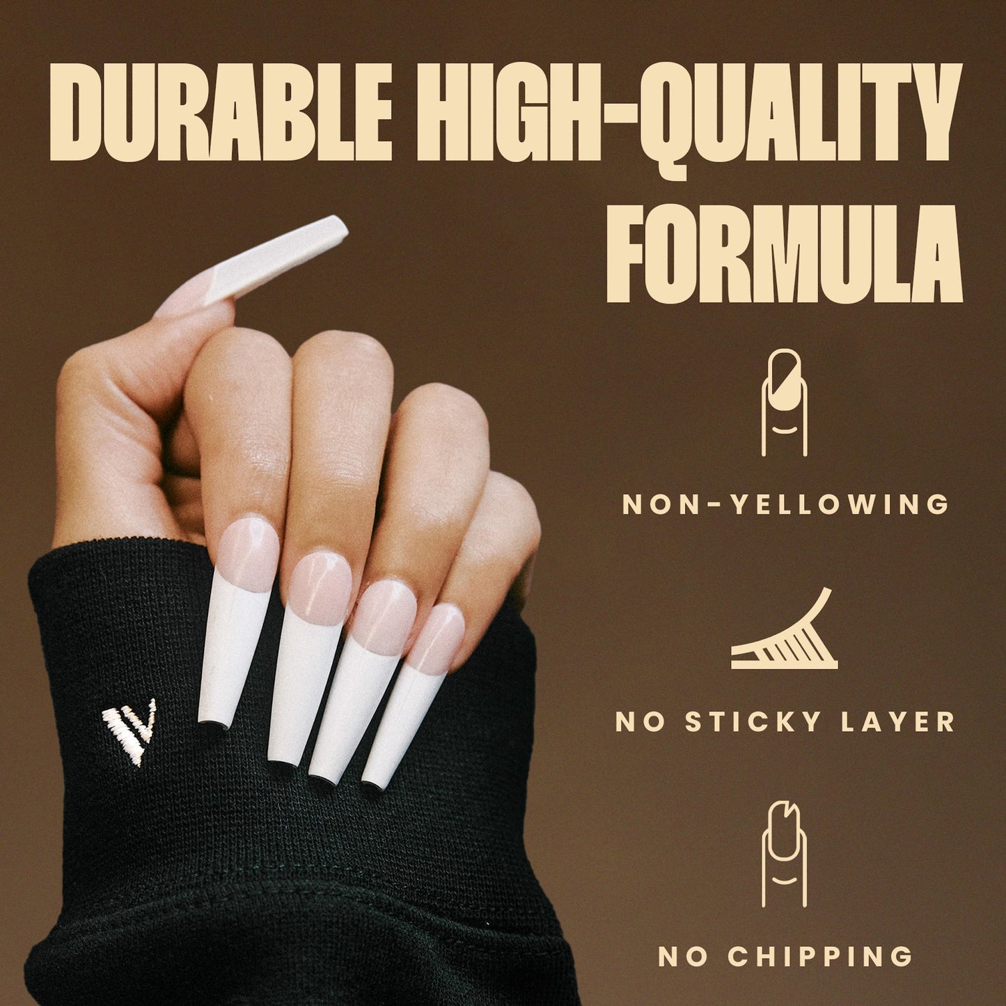 V Beauty Pure No Wipe Gel Top Coat - Long Lasting UV Top Coat Gel, 15ml