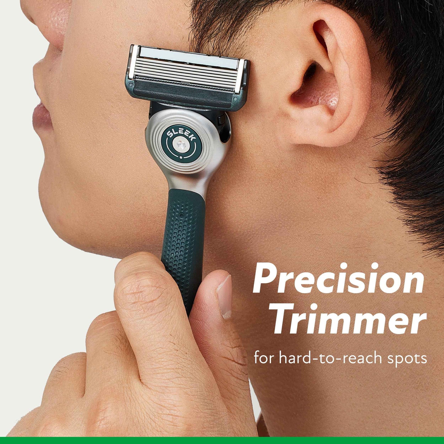 DORCO SLEEK Six Blade Razor System with Multi-Flex Technology Refill Set, Precision Shaving Razor Replacement Cartridge (4 Pack)