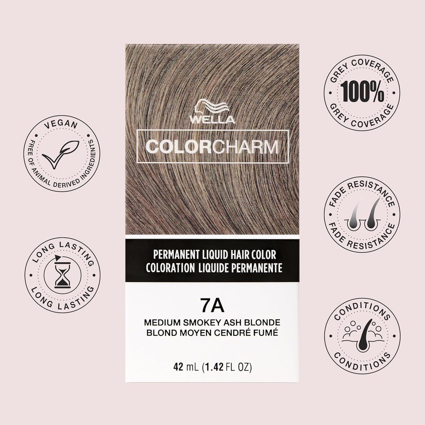 WELLA Color Charm Permanent Liquid Hair Color - Rich Brown for Gray Coverage
