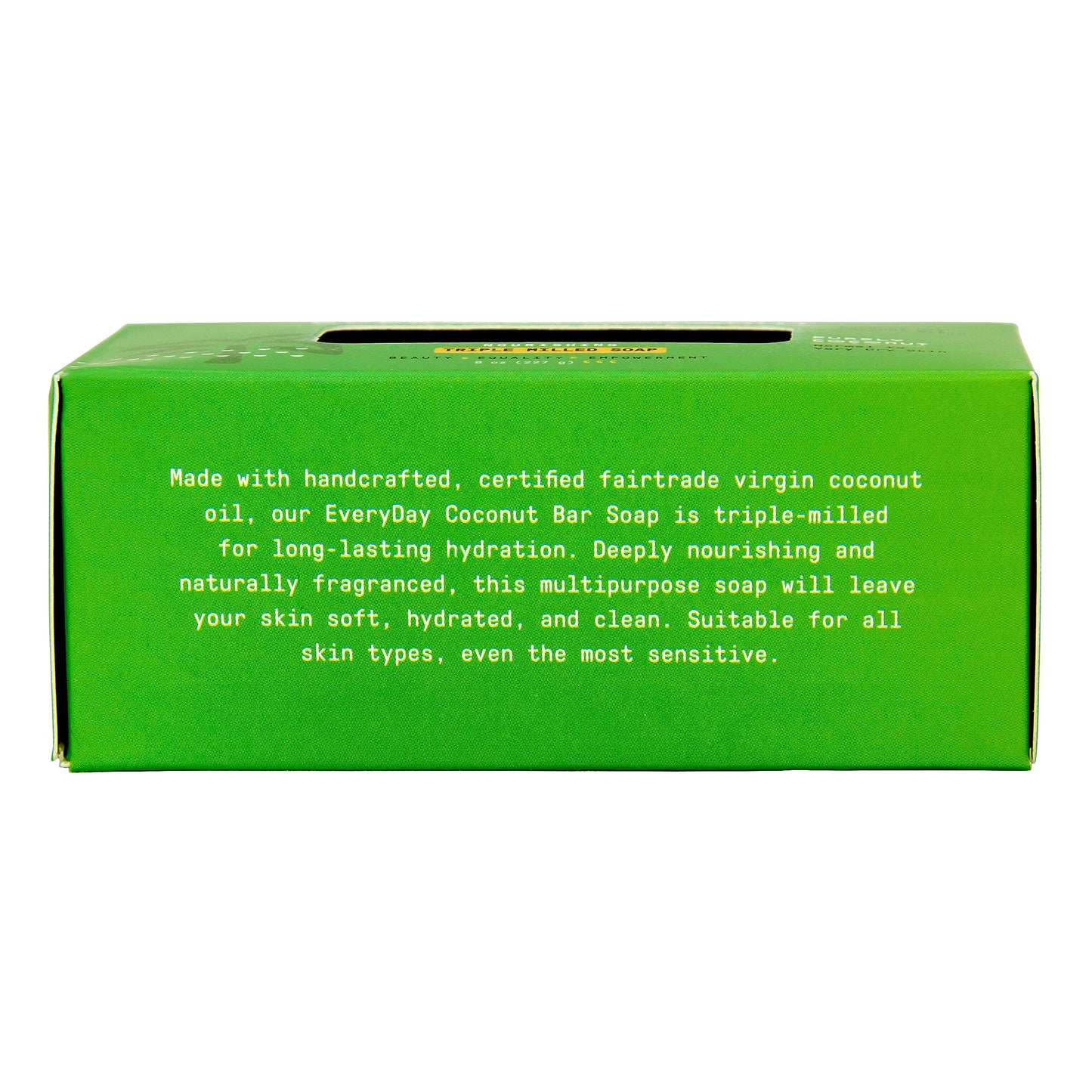 Alaffia EveryDay Coconut Soap Bar - Body Soap, Natural Coconut Oil, Shea Butter & Aromatic Plant Extracts, Ergonomic Bar Soap, Purely Coconut Scent, 8 Oz Ea (Pack of 4)