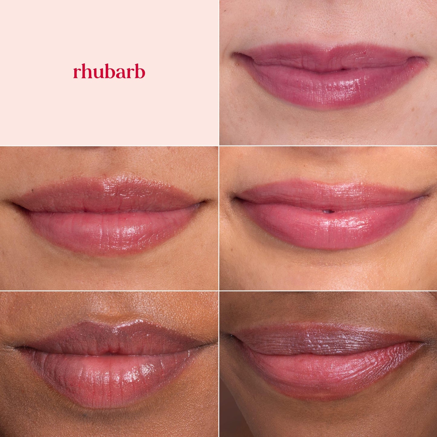 Burt's Bees Shimmer Lip Tint Set, Mothers Day Gifts, Tinted Lip Balm Stick, Moisturizing for All Day Hydration with Natural Origin Glowy Pigmented Finish & Buildable Color, Rhubarb (4-Pack)