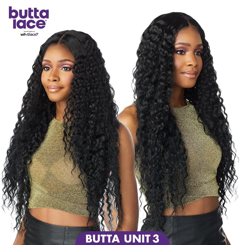 Sensationnel Butta Lace Wigs - Extra Wide 5-Inch Deep Parting Synthetic Lacefront | Light Blonde 613