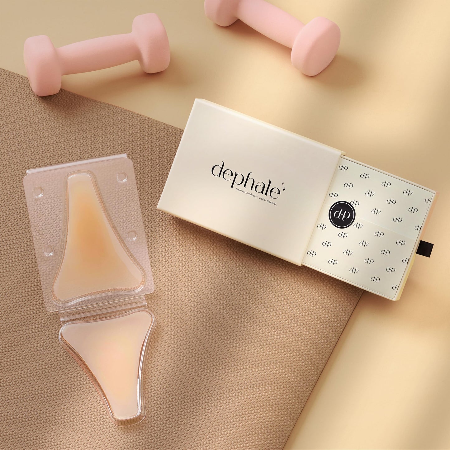 Dephale Silicone Camel Concealer Toe Reusable - Anti Camel Concealer Pad for Swimsuits, Leggings, Underwear Gym, 2-Pack, Y-Shape
