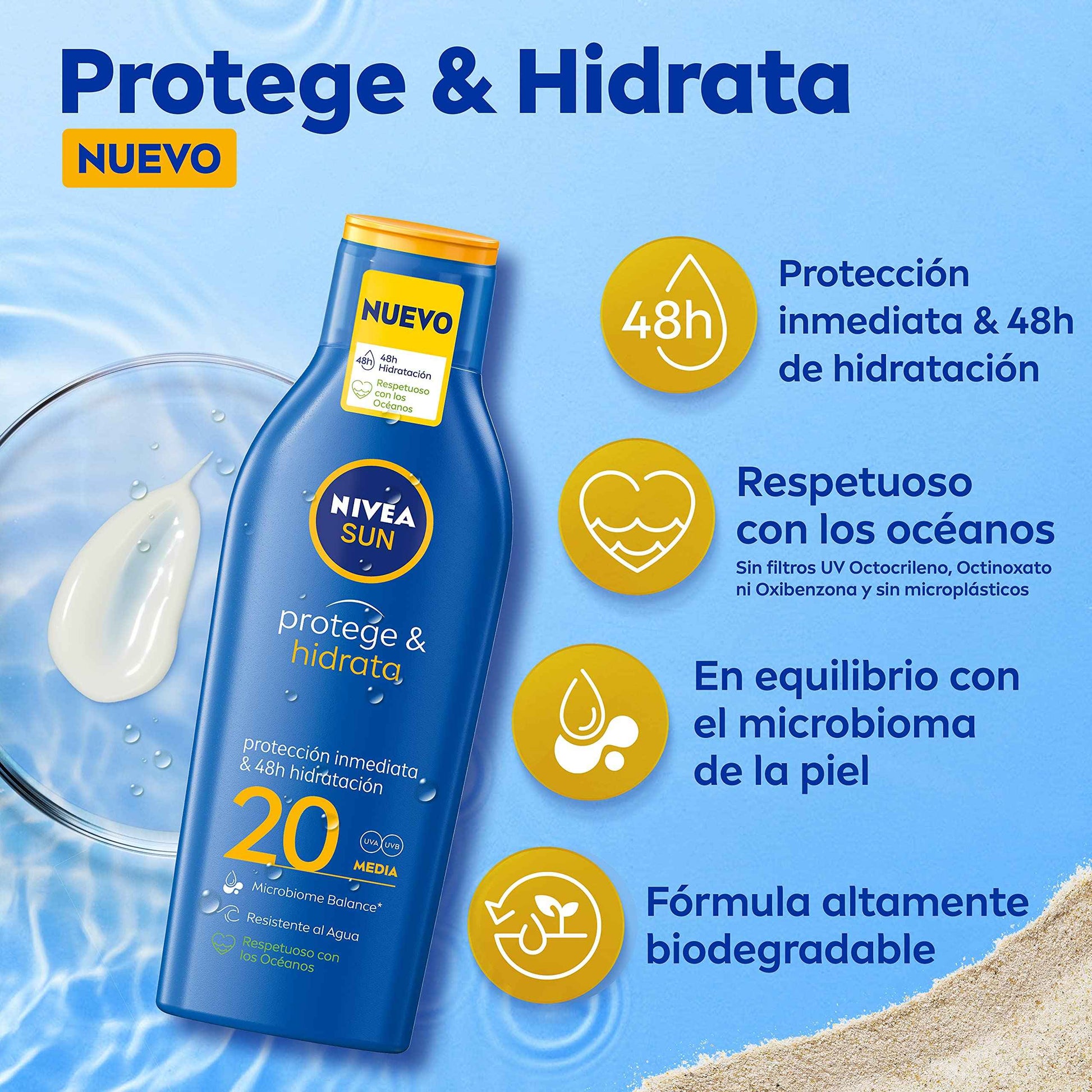 Nivea Sun Protect And Moisture Spf20 200ml