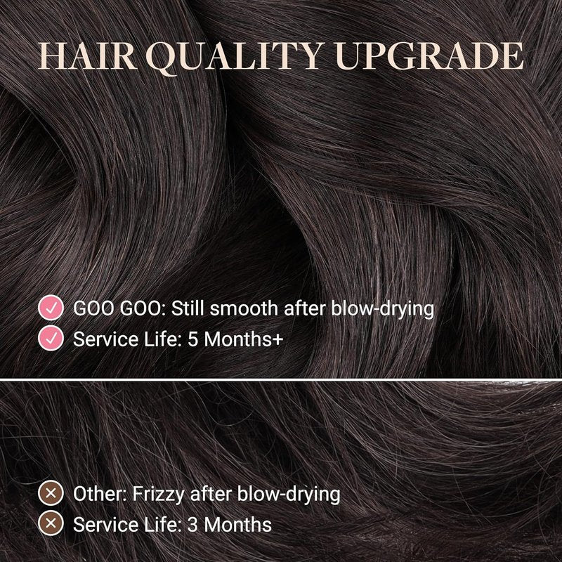 Tape In Hair Extensions - 24 Inch Jet Black Remy Human Hair | Seamless & Silky Straight, 50g, 20pcs