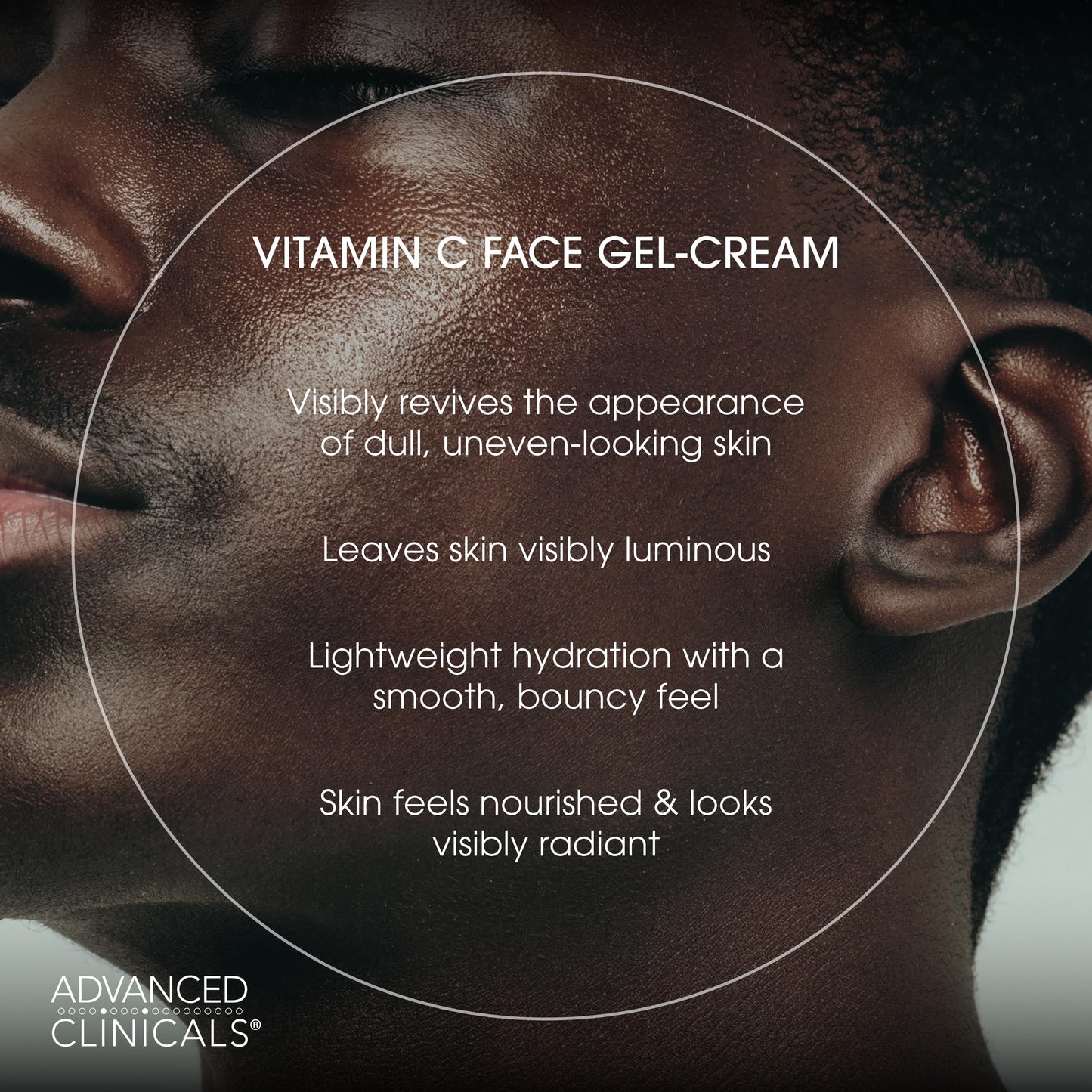 Advanced Clinicals Brightening Vitamin C Face Cream Gel With Niacinamide + Hyaluronic Acid | Vitamin C Moisturizer Lotion For Face Visibly Diminishes Look Of Dark Spots & Uneven Skin Tone, 2.5 Fl Oz