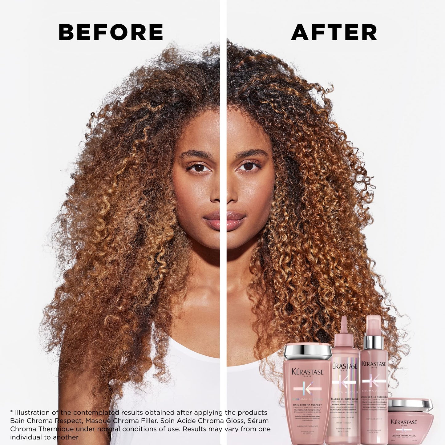 Kerastase Chroma Absolu Anti-Porosity Deep-Filling Hair Mask For Damaged and Color-Treated Hair - Strengthens and Hydrates With Amino & Lactic Acid, 6.8 Fl Oz