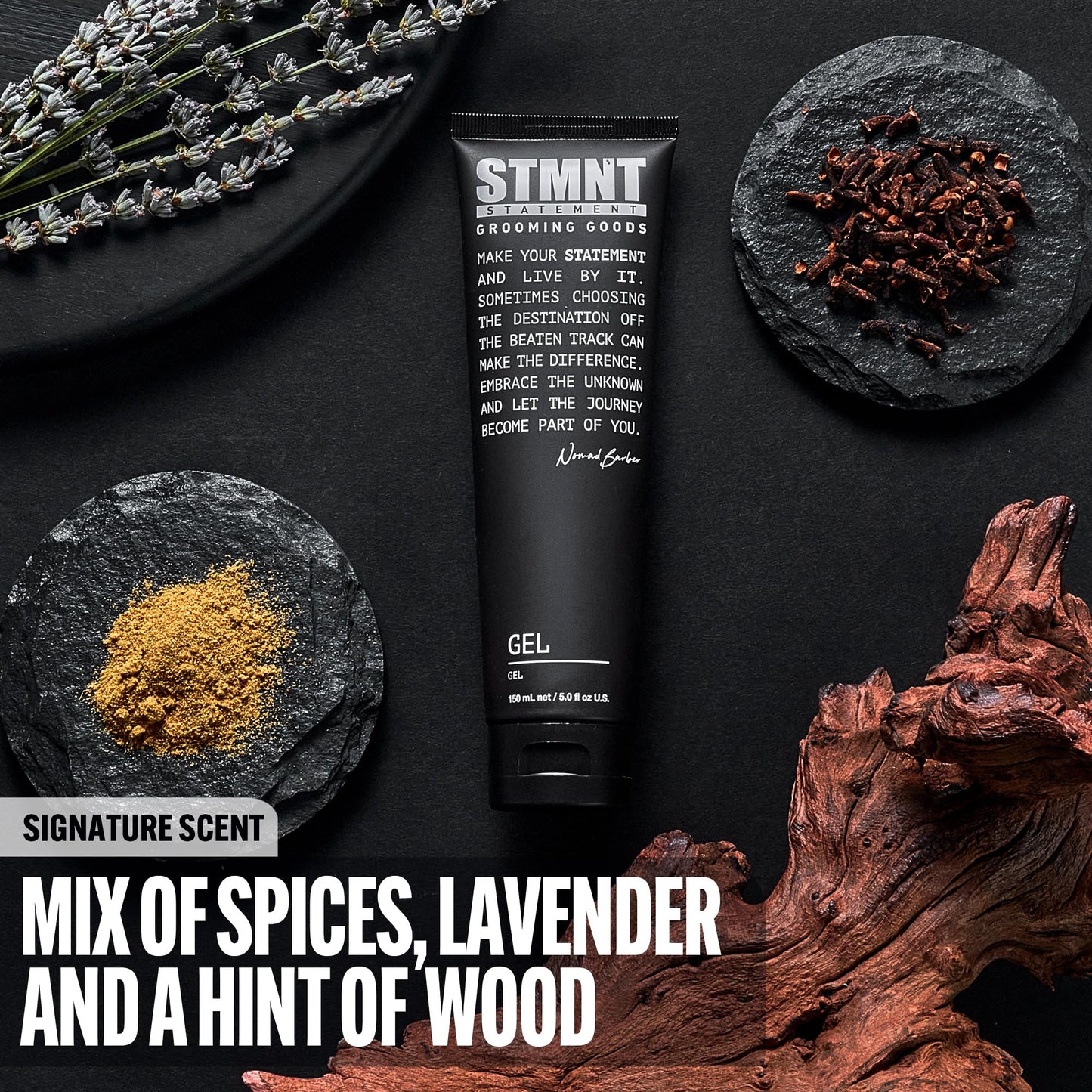 STMNT Grooming Goods Gel, 5.07 oz | Strong Definition | Long-Lasting Hold | Satin-Like, Semi-Matte Finish | Easy Wash Out