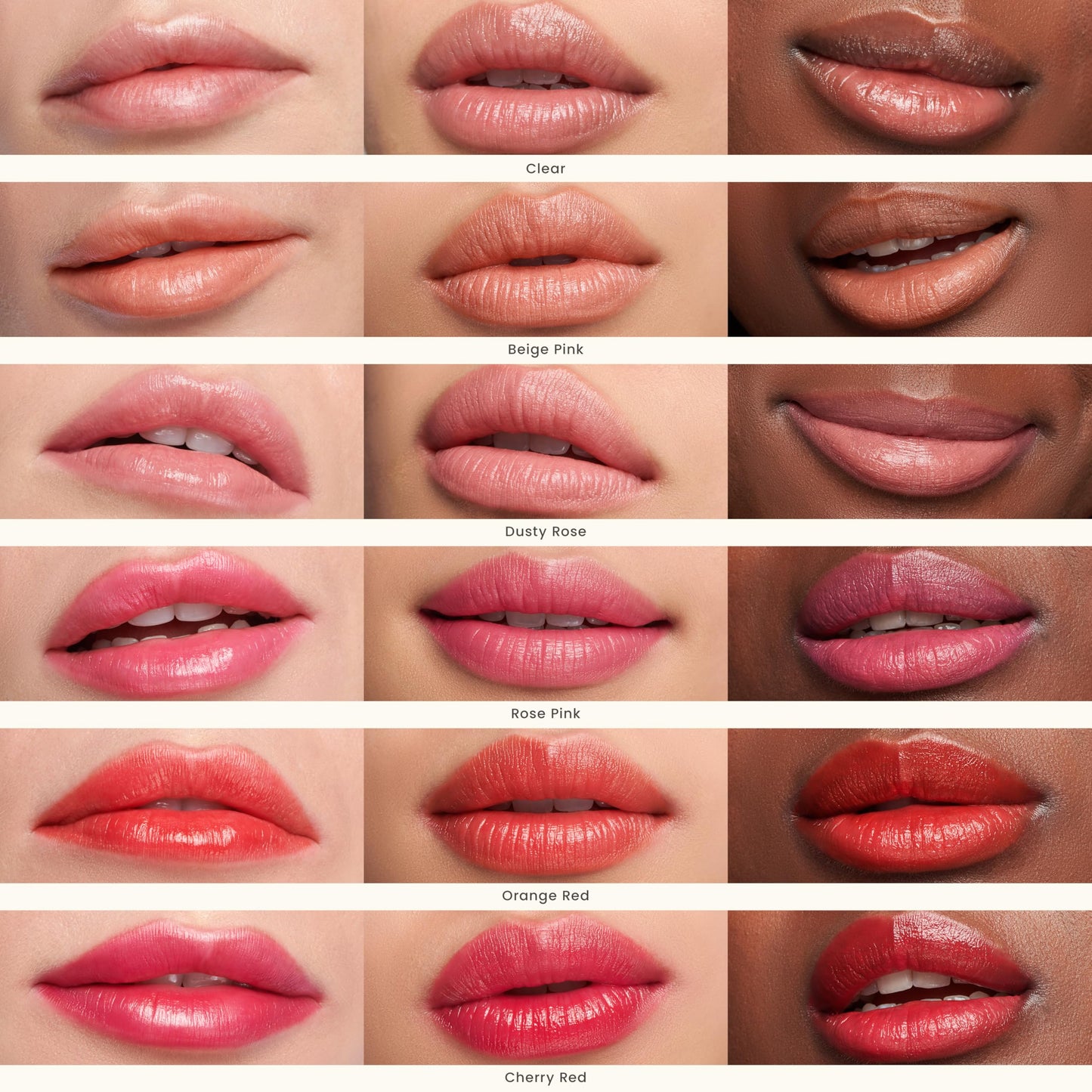 JOAH Tinted Lip Balm, Cherry Red, Vegan tinted lip balm for dry lips, Hydrating Lips, Nurishing Lips, Natural finish