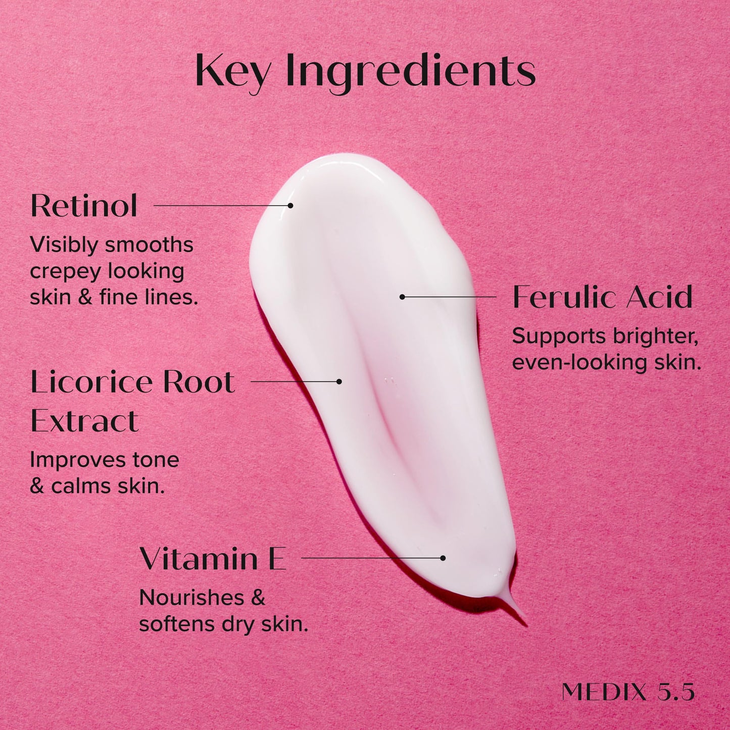 MEDIX Retinol Body Lotion + 3% Hyaluronic Acid Booster Serum Moisturizer 2PC Skin Care Set | Crepey Skin Care Treatment | Retinol Body Cream Targets Appearance Of Sagging Crepe Skin & Wrinkles, 2PC