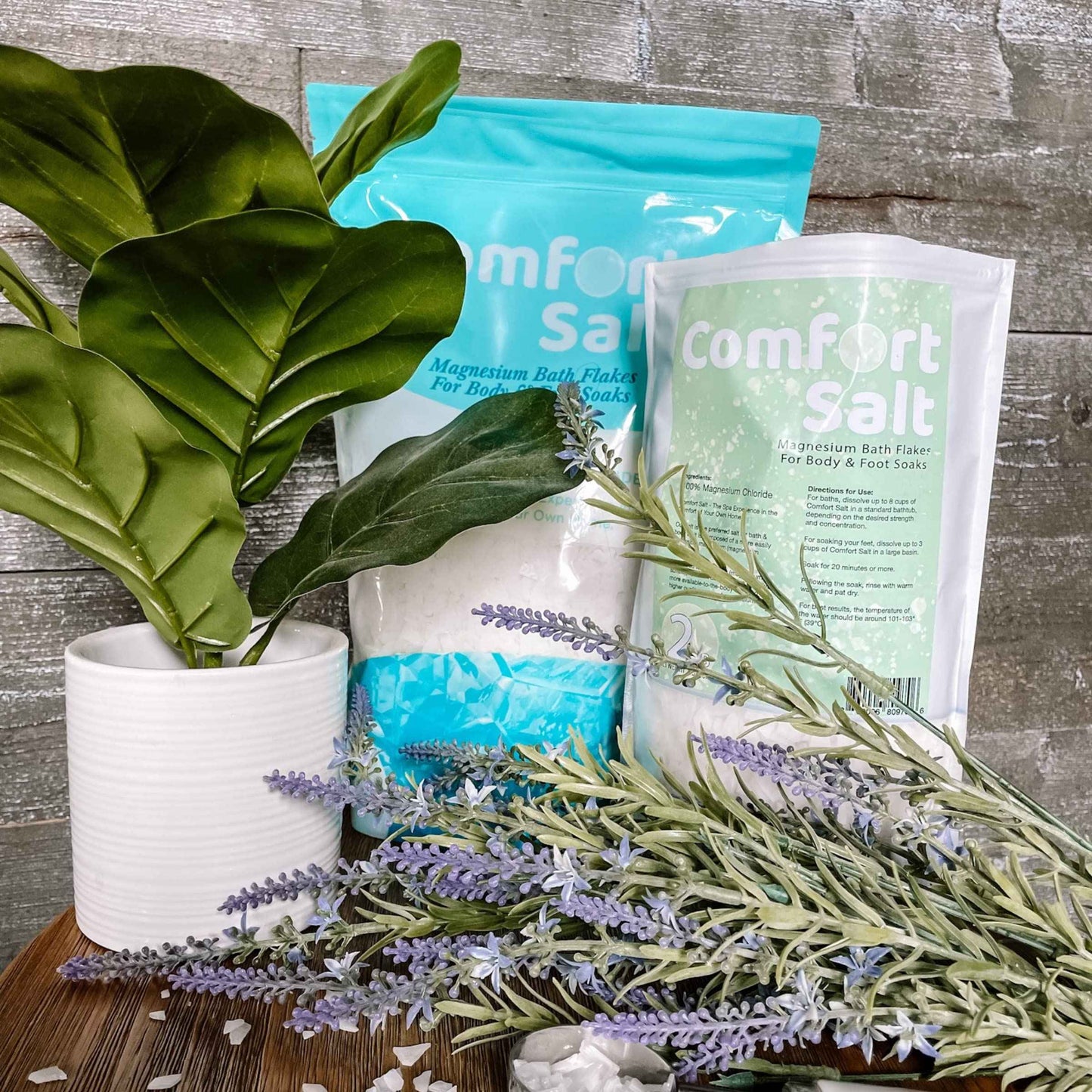 Comfort Salt | Magnesium Bath Flakes | Soak for Relaxation, Recovery, & Wellness | 4 Pound Bag