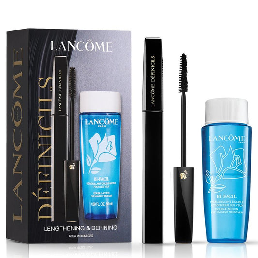 Lancôme Définicils Lengthening & Defining Mascara 0.21 fl. oz. & Bi-Facil Gentle Waterproof Eye Makeup Remover 1.69 fl. oz. – Limited Edition Iconic Duo Set