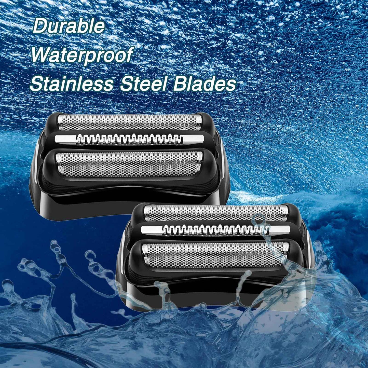 21B Replacement Head for Braun Series 3 Shaver, Electric Wet and Dry Replacement Head Shaver Blades for Braun s3 300S 301S 310S 320S-4 330S-4 340S-4 3010S 370S-3 370CC-4 5408 5409 3000S 3040S