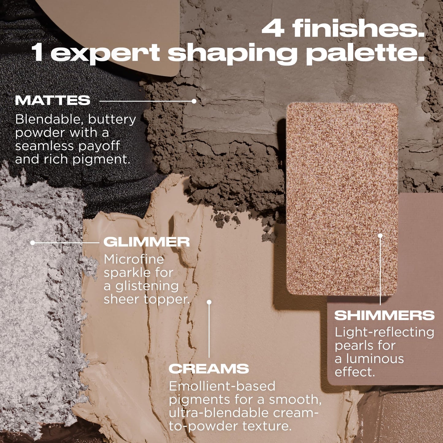 Urban Decay Naked Shaped Multi-Use Eyeshadow Palette - Cool Neutral Eye & Face Palette, 14 Crease & Transfer-Resistant Shades, Up to 16HR Wear, Sculpting Creams, Defining Powders, Shimmer Highlighters