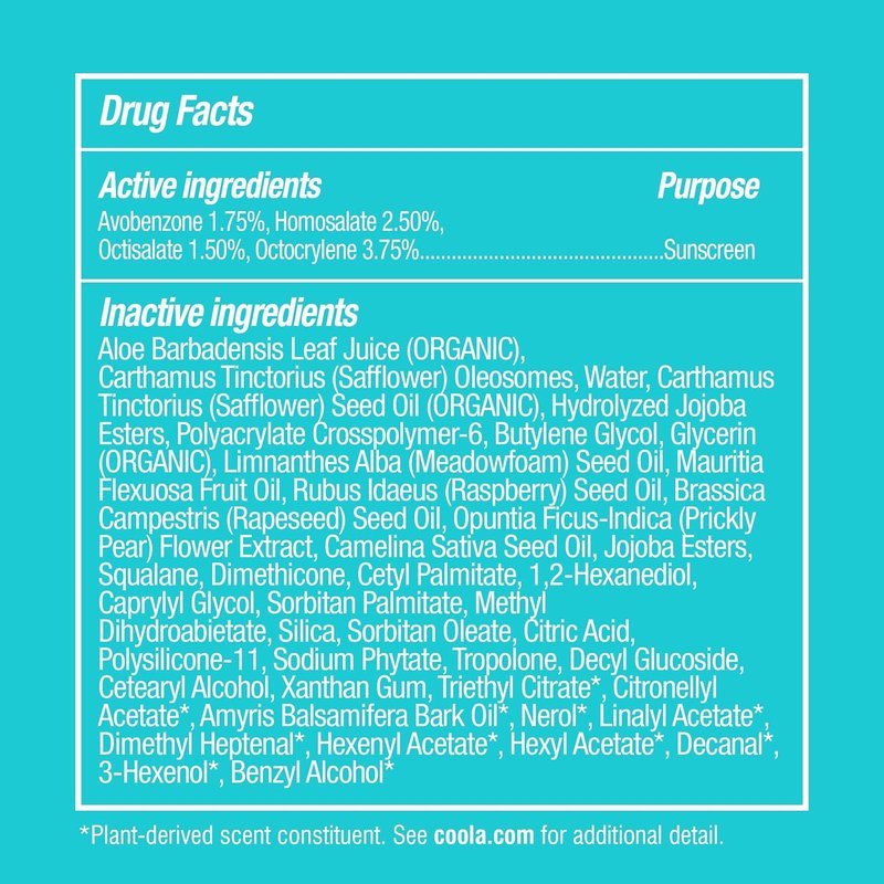 Coola Organic Face Sunscreen SPF 30 - Vegan Cucumber Sunblock Lotion for Daily Protection | 1.7 Fl Oz