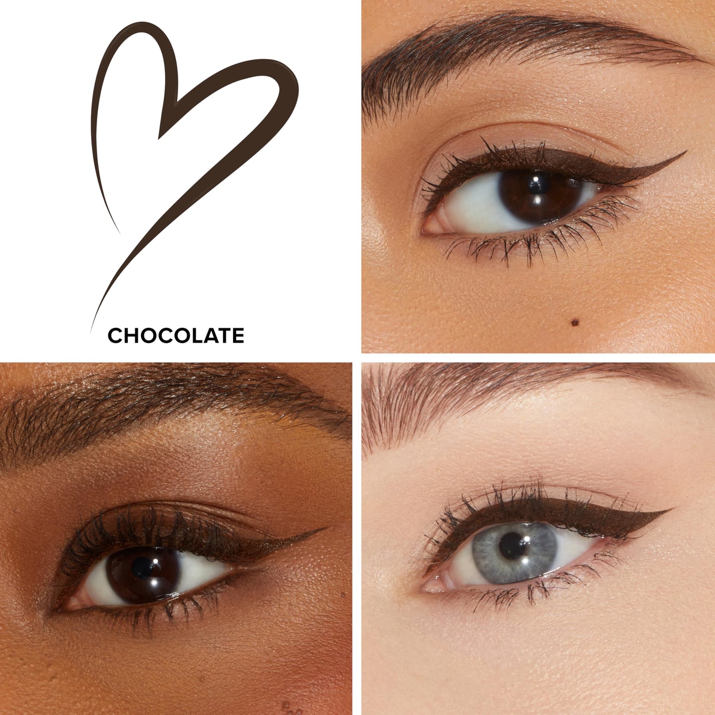 Too Faced Better Than Sex Easy Glide Liquid Eyeliner | Flake & Waterproof Liquid Eyeliner For Intense Pigment, 0.02 Fl Oz, Chocolate Brown