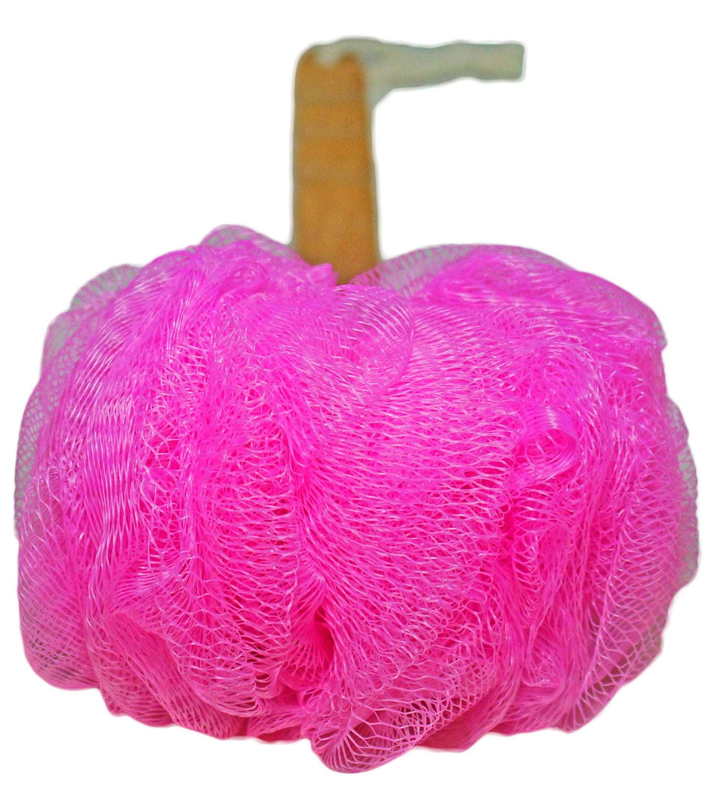 4 Pack Shower Loofah Body & Back Scrubber - Exfoliating Loofah luffa loofa Bath Brush On a Stick - with Long Wooden Handle Back Brush for Men & Women - Easy Reach Body Wash & Lotion Applicator