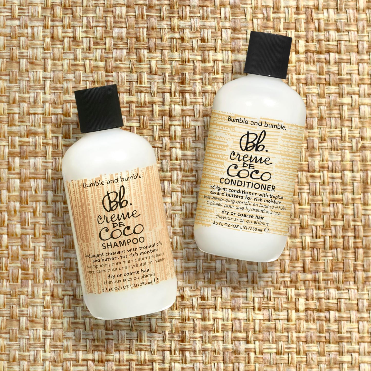Bumble and bumble. Creme De Coco Conditioner | Provides Rich Moisture and Shine | Reduces Frizz | With Coconut Kukui Nut Murumuru Butter | For Dry Medium to Thick Curly, Wavy, Straight Hair, 8.5 Fl Oz