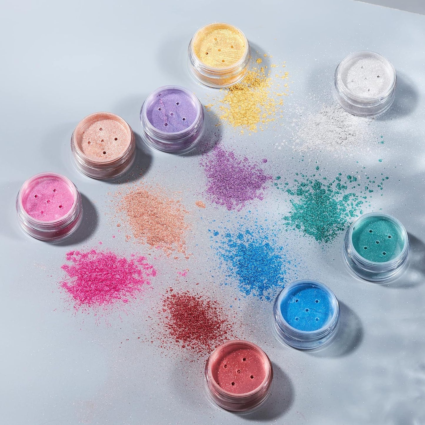Metallic Pigment Shaker Set - Cosmic Moon Colors - 0.17oz Each | Pack of 6